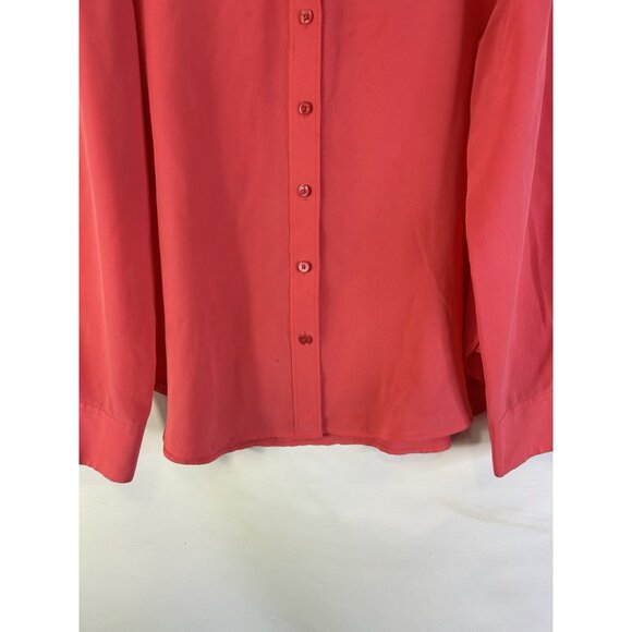 Equipment Silk Flowy Gauzy Button Front Shirt Pink - Picture 3 of 8